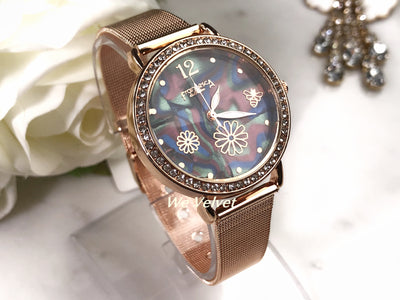 Ceas rose gold cu cadran multicolor Francesca di Genevea