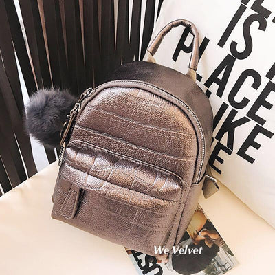 Mini Rucsac bronze piele eco Wilhemina