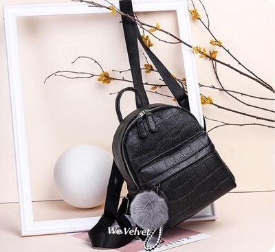 Mini Rucsac negru piele eco Wilhemina