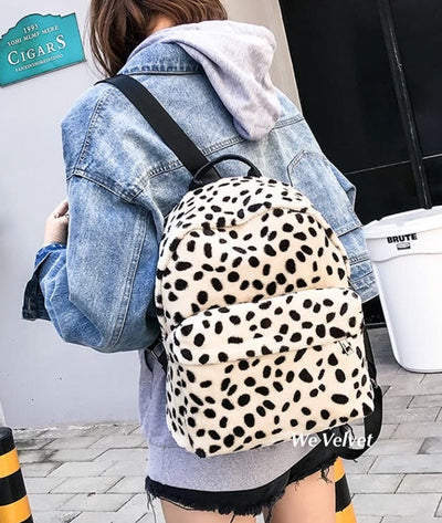 Rucsac bej deschis animal print i blni eco Freddie