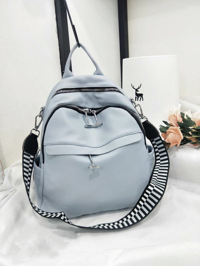 Rucsac blue grey piele eco tip geantă Juana