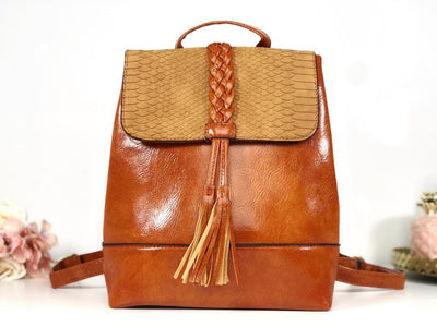 Rucsac caramel piele eco Orlando