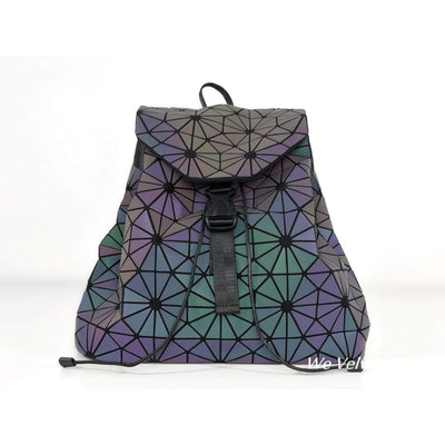 Rucsac fosforescent geometric piele eco Selodin