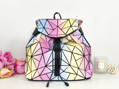 Rucsac geometric multicolor piele eco Jaydin