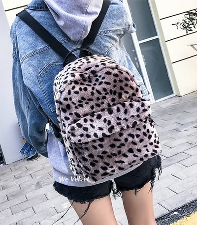 Rucsac gri animal print i blni eco Freddie