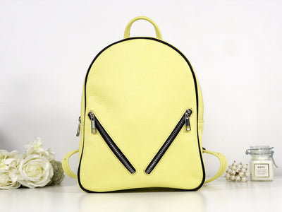 Rucsac lime green piele naturală Milla