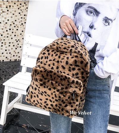 Rucsac maro animal print i blni eco Freddie