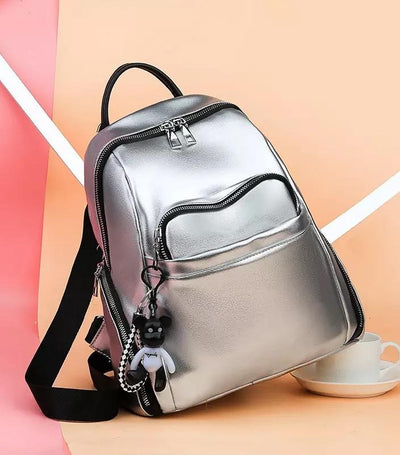 Rucsac silver piele eco Leon