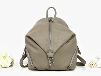 Rucsac taupe piele naturală Peyton