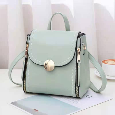 Rucsac verde pastel piele eco tip geantă Zayn