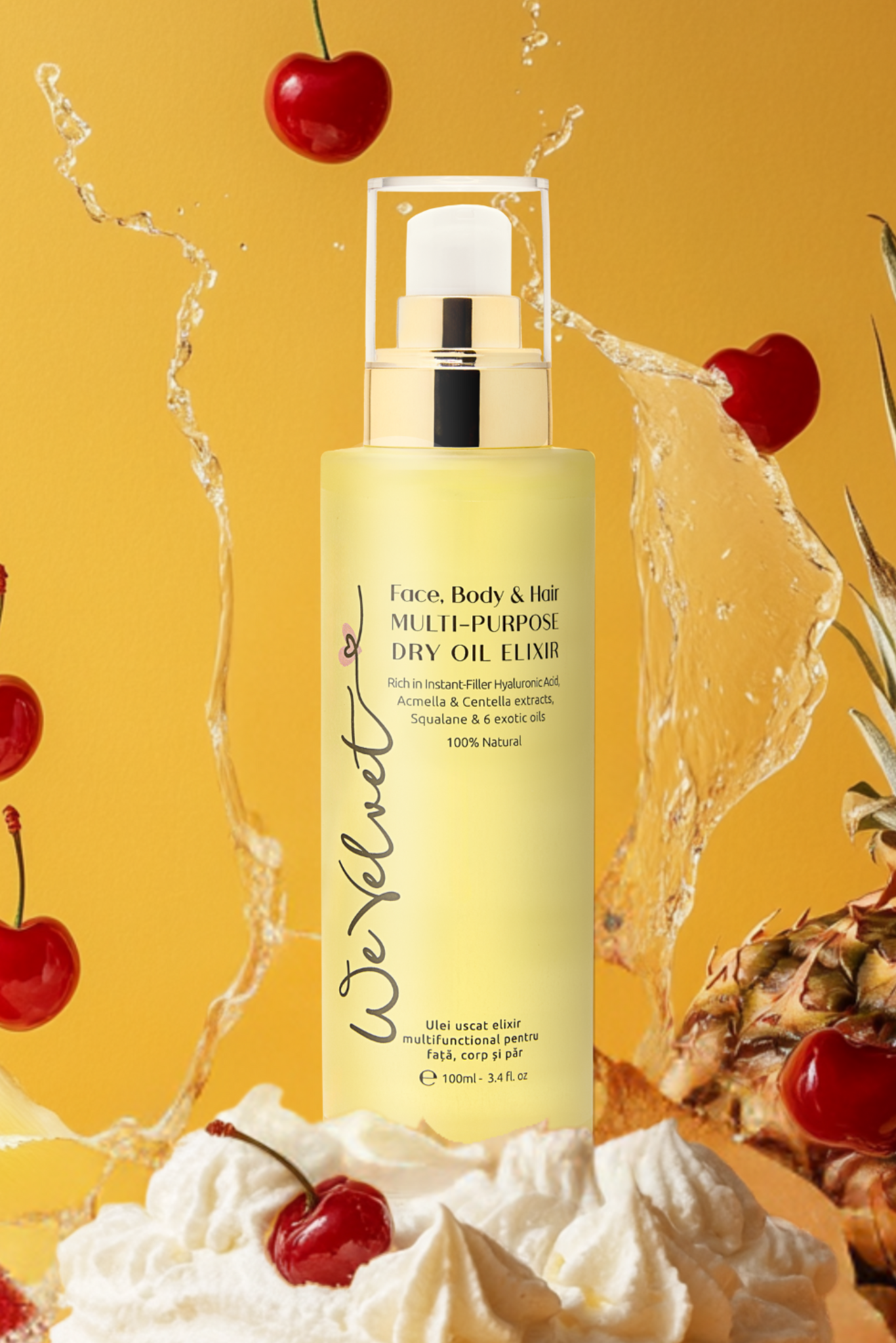 We Velvet Face Body & Hair Multi-Purpose Dry Oil Elixir - Skin